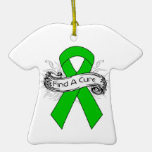 Gastroparesis Find A Cure Ribbon Christmas Tree Ornaments
