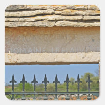Gate and key stone carved with Montrachet, Sticker