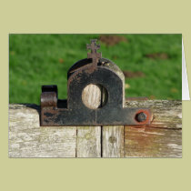 "Gate Latch at 11c Norman Church"  England cards