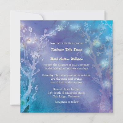 Perfect wedding invites for the brides who are looking for tree wedding 