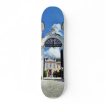 Gate To The Castle In Nove Hrady In Bohemia skateboards