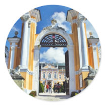 Gate To The Castle In Nove Hrady In Bohemia stickers