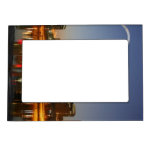 Metallic Art Background 4 Frame Magnet | Zazzle