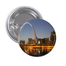 Gateway Arch St. Louis Mississippi at Night Pin
