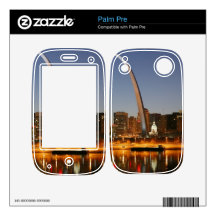 Gateway Arch St. Louis Mississippi at Night Decals For Palm Pre