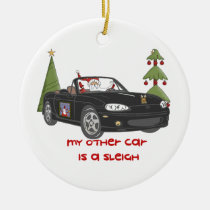 Gateway-Santa's Sleigh-Black ornaments