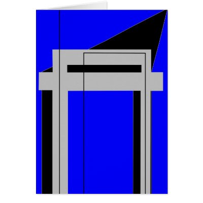 Gateway to Life - Blue Greeting Cards by lonvig