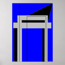 Gateway to Life - Blue Poster