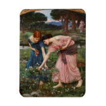 Gather Ye Rosebuds Pre-Raphaelite Flexible MAGNET