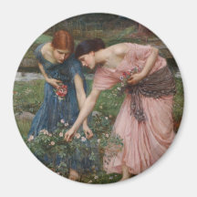 Gather Ye Rosebuds While Ye May Fridge Magnet