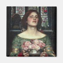 Gather Ye Rosebuds While Ye May - Waterhouse Refrigerator Magnet
