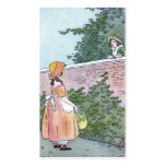 Gathering berries bookmark business card