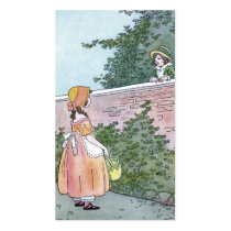 Gathering berries bookmark business card