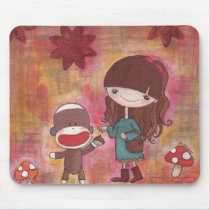 Gathering Chestnuts Mousepad by Princess_Monkey Gathering Chestnuts Mousepad