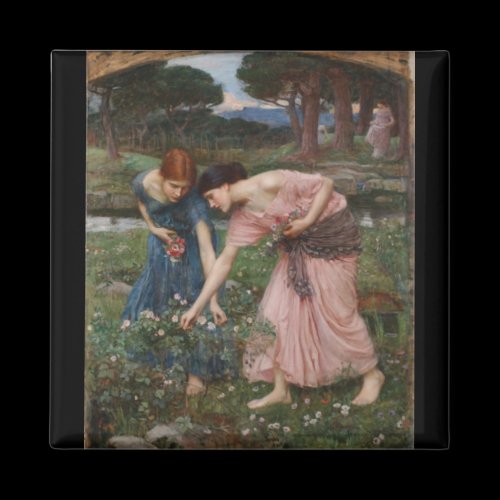 Gathering Rosebuds by John William Waterhouse Magnets