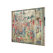 Gathering the Booty, Tapestry of David and Bathshe Gallery Wrap Canvas