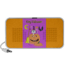 Gatito Halloween Altavoz De Viaje