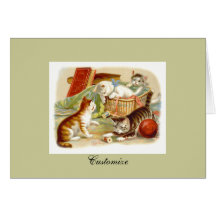 Gatitos del personalizar tarjeton