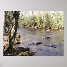 Gatlinburg mountain stream poster