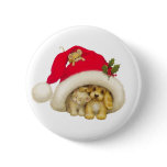 gato_cachorro_natal pinback buttons