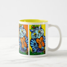 Gato con el violín de Louis Wain Taza