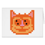 Gato del gatito del pixel tarjeta