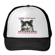 Gato-itude loco de Felix en rosa Gorras