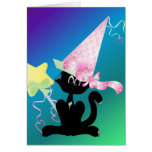 Gato mágico tarjeton