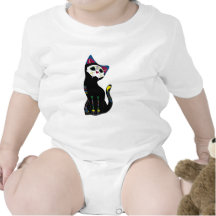 'Gato Muerto' Dia De Los Muertos Cat T-shirt