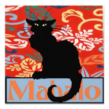 Gato negro, Mahalo, gracias, hawaianas Invitación
