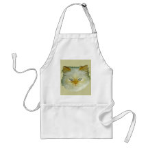 Gato persa delantal