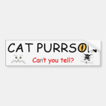Gato Purrson Pegatina De Parachoque