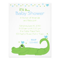 Gator and Blue Birds invitations