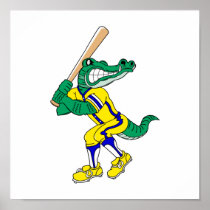 Gator Baseball Print