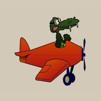 Gator Flying Plane shirt