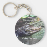 'Gator Grins: Thinking of My Commute - Keychain