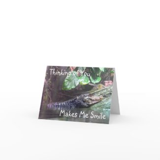 'Gator Grins: Thinking of You - Note Card card
