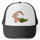zaz_trucker_hat - Custom Mesh Skull trucker hats featuring skulls by the best artists for truck drivers. You can create a custom skull truckers hat by adding a name or any quote to these high quality mesh hats.: Sizes  Available colors: white_black