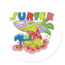 Gator Surfing stickers by sport_shop Gator Surfing stickers
