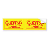 Gator Trailer Fender Sticker Bumper Sticker