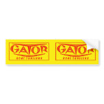 Gator Trailer Fender Sticker Bumper Sticker