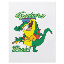 gators rock rock n roll alligator cartoon flyers