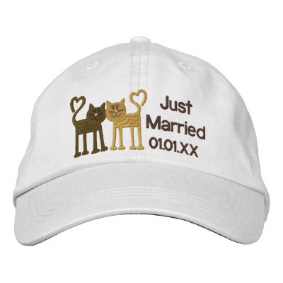 Gatos del amor gorro bordado Gatos del amor gorro bordado