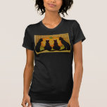 Gatos y Jack O'Lantern de Halloween del vintage Camiseta
