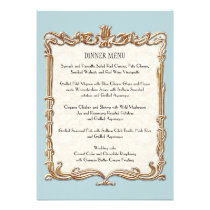 Gatsby Art Deco Nouveau Lace Faux Gold Tulip Cards