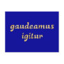 gaudeamus igitur latin latin post card