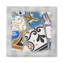 Gaudi Fractal Texture Tiles - magnet gift