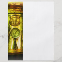 Gauge and Two Brass Lanterns on Fire Truck Flyer