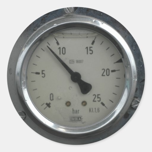 Gauge sticker Zazzle