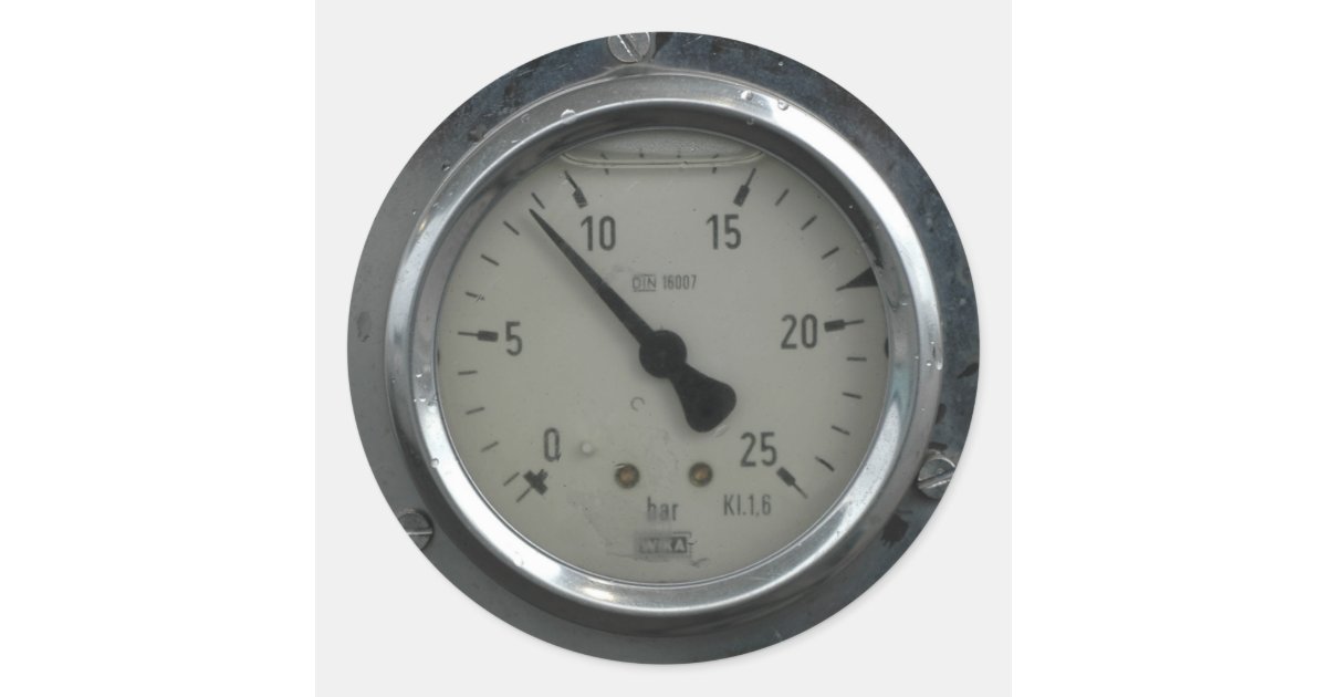 Gauge sticker Zazzle